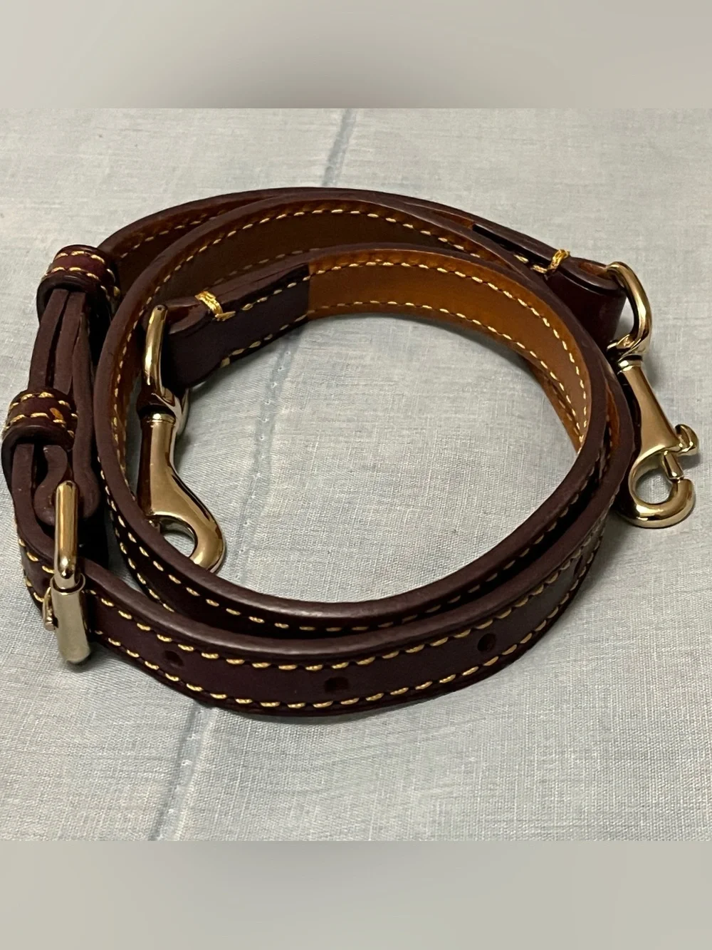 Dooney & Bourke Burgundy 1975 Logo Satchel with Gold Accents